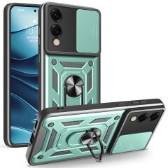 Защитный чехол Deexe Armor Shield для Samsung Galaxy S25 Edge (S937) - Green