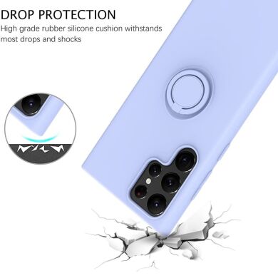 Защитный чехол Deexe Color Shell для Samsung Galaxy S22 Ultra (S908) - Dark Blue