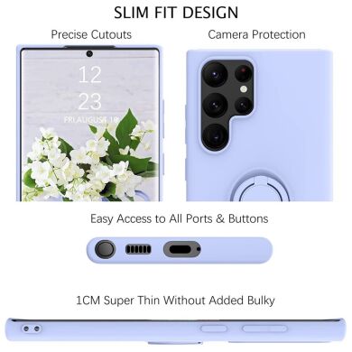 Захисний чохол Deexe Color Shell для Samsung Galaxy S22 Ultra (S908) - Sky Blue