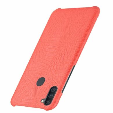 Захисний чохол Deexe Croco Style для Samsung Galaxy M11 (M115) - Red