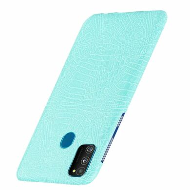 Захисний чохол Deexe Croco Style для Samsung Galaxy M30s (M307) / Galaxy M21 (M215) - Baby Blue