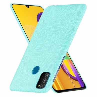Захисний чохол Deexe Croco Style для Samsung Galaxy M30s (M307) / Galaxy M21 (M215) - Baby Blue
