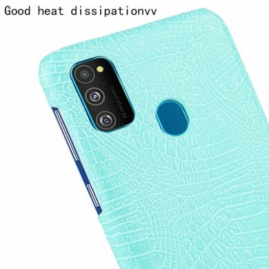Захисний чохол Deexe Croco Style для Samsung Galaxy M30s (M307) / Galaxy M21 (M215) - Baby Blue