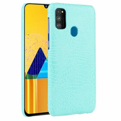 Захисний чохол Deexe Croco Style для Samsung Galaxy M30s (M307) / Galaxy M21 (M215) - Baby Blue