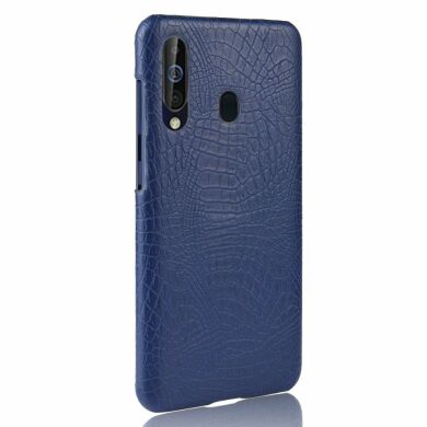 Защитный чехол Deexe Croco Style для Samsung Galaxy M40 - Dark Blue
