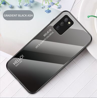 Защитный чехол Deexe Gradient Color для Samsung Galaxy A03s (A037) - Black / Grey