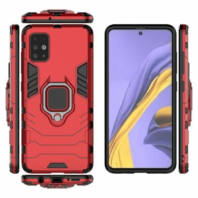 Защитный чехол Deexe Hybrid Case для Samsung Galaxy A51 (А515) - Red