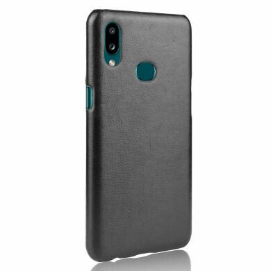 Защитный чехол Deexe Leather Back Cover для Samsung Galaxy A10s (A107) - Black