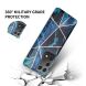 Захисний чохол Deexe Marble Pattern для Samsung Galaxy S21 Ultra - Blue