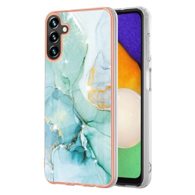 Защитный чехол Deexe Marble Style для Samsung Galaxy A35 (A356) - Green