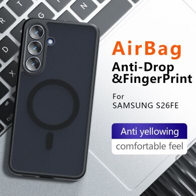 Захисний чохол Deexe Matte Skin with MagSafe для Samsung Galaxy S26 FE - Black