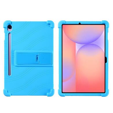 Захисний чохол Deexe Silicone Kickstand для Samsung Galaxy Tab S10 Lite (X400/X406) - Baby Blue