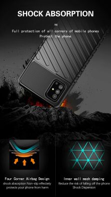 Защитный чехол Deexe Thunder Series для Samsung Galaxy A51 (A515) - Black