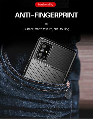 Защитный чехол Deexe Thunder Series для Samsung Galaxy A51 (A515) - Blue