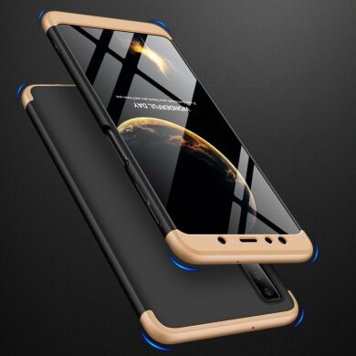 Защитный чехол GKK Double Dip Case для Samsung Galaxy A7 2018 (A750) - Black / Gold