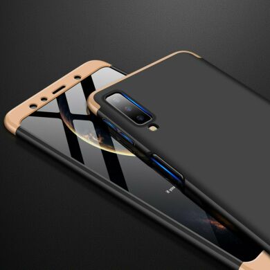 Защитный чехол GKK Double Dip Case для Samsung Galaxy A7 2018 (A750) - Black / Gold