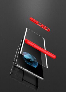 Защитный чехол GKK Double Dip Case для Samsung Galaxy Note 20 Ultra (N985) - Black / Red
