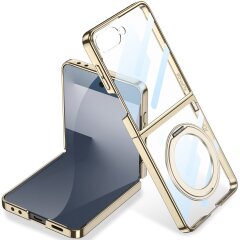 Защитный чехол GKK Elegant MagStand для Samsung Galaxy Flip 7 - Champagne Gold