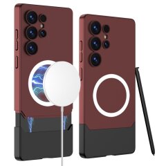Захисний чохол GKK Magnetic Dip Case для Samsung Galaxy S24 Ultra (S928) - Red / Black