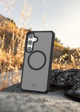 Защитный чехол ItSkins Hybrid R Frost with MagSafe для Samsung Galaxy S24 (S921) SGBP-HMFRT-BLCK - Black