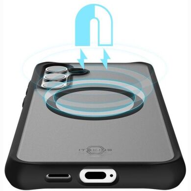 Защитный чехол ItSkins Hybrid R Frost with MagSafe для Samsung Galaxy S24 (S921) SGBP-HMFRT-BLCK - Black