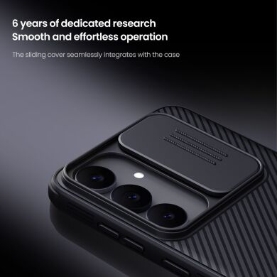 Защитный чехол NILLKIN CamShield Pro (with MagSafe Support) для Samsung Galaxy S25 FE (S731) - Black