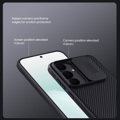 Защитный чехол NILLKIN CamShield Pro (with MagSafe Support) для Samsung Galaxy S25 FE (S731) - Black