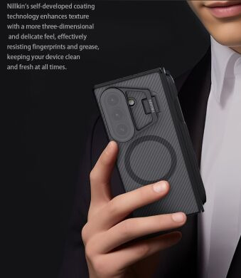 Защитный чехол NILLKIN CamShield Prop Magnetic (Clear Version) (FF) для Samsung Galaxy Fold 7 - Black