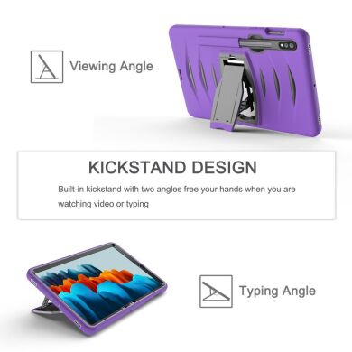 Захисний чохол UniCase Bravo Series для Samsung Galaxy Tab S7 (T870/875) / S8 (T700/706) - Purple