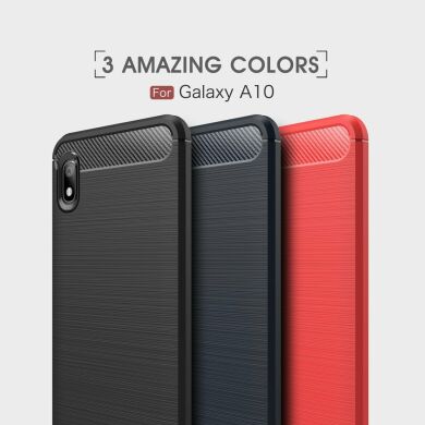 Захисний чохол UniCase Carbon для Samsung Galaxy A10 (A105) - Red