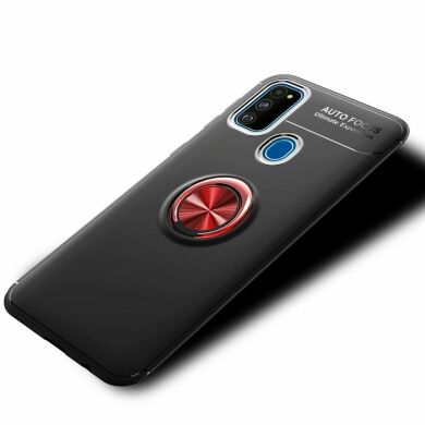 Захисний чохол UniCase Magnetic Ring для Samsung Galaxy M30s (M307) / Galaxy M21 (M215) - Black / Red