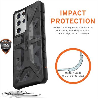 Защитный чехол URBAN ARMOR GEAR (UAG) Pathfinder SE Series для Samsung Galaxy S21 Ultra (G998) - Black Midnight Camo