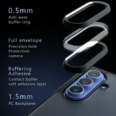 Защитный чехол Deexe Matte Skin для Samsung Galaxy Fold 8 Ultra - Transparent Black