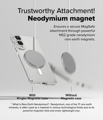 Защитный чехол Ringke Fusion Magnetic для Samsung Galaxy S25 Edge (S937) 8800293854333 - Clear