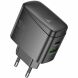 Сетевое зарядное устройство Hoco CS63A Bright PD65W (USB + Type-C) - Black. Фото 2 из 5