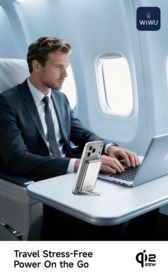 Внешний аккумулятор WiWU Wi-P090 45W (10000 mAh) - Silver