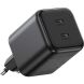 Сетевое зарядное устройство UGREEN X526 45W 2Type-C (65058) - Black. Фото 1 из 11