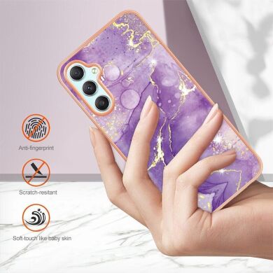 Защитный чехол Deexe Marble Style для Samsung Galaxy A25 (A256) - Rose Gold