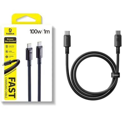 Кабель Baseus New Braided Type-С to Type-C (100W, 1m) E0426W00 - Black