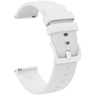 Ремінець Deexe Soft Silicone для годинників з шириною кріплення 18 мм - White