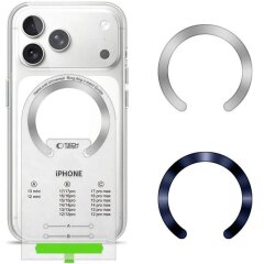Комплект магнитных колец Tech-Protect MMP-210 Magnetic - Deep Blue / Silver