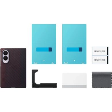 Оригінальний чохол Carbon Magnet Case для Samsung Galaxy Fold 8 (EF-KF971SREGUA) - Dark Red