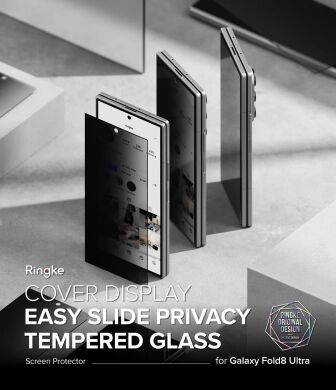 Комплект захисних стекол (2шт) Ringke Easy Slide Privacy для Samsung Galaxy Fold 8 Ultra (8800380460508)