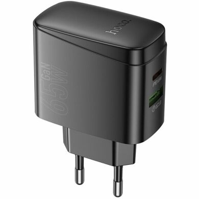 Сетевое зарядное устройство Hoco CS63A Bright PD65W (USB + Type-C) - Black