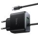 Сетевое зарядное устройство Hoco C164A PD30W+QC3.0 + кабель Type-C - Black. Фото 2 из 6
