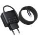 Сетевое зарядное устройство Hoco C164A PD30W+QC3.0 + кабель Type-C - Black. Фото 5 из 6