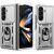 Чехол (PC+TPU) с подставкой Deexe Armor Shield (FF) для Samsung Galaxy Fold 8 Ultra - Silver