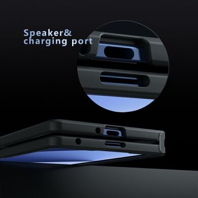 Защитный чехол Deexe Matte Skin для Samsung Galaxy Fold 8 Ultra - Transparent Black