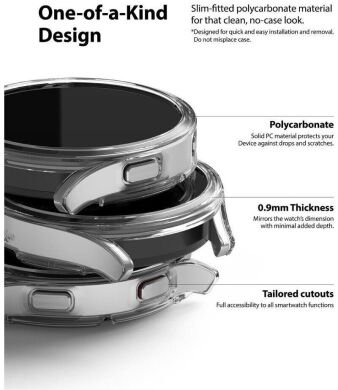 Комплект чехлов RINGKE Slim Case для Samsung Galaxy Watch 4 (40mm) - Clear / Black