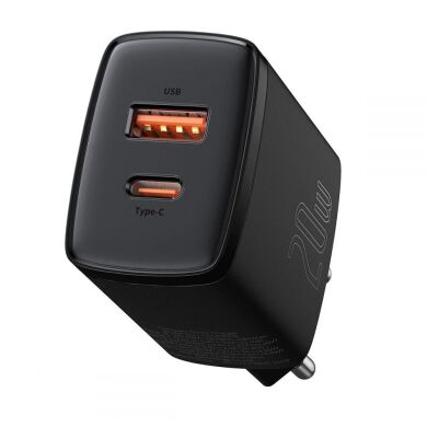 Мережевий зарядний пристрій Baseus Compact Quick Charger (20W) CCXJ-B01 - Black